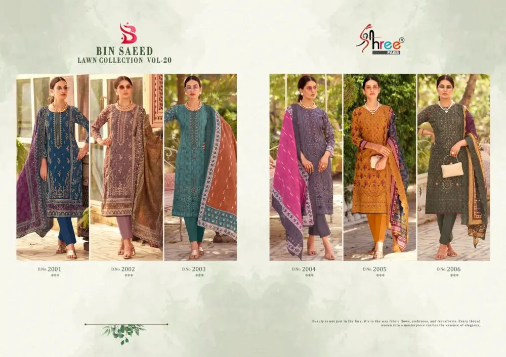 SHREE FABS BIN SAEED LAWN COLLECTION VOL 20