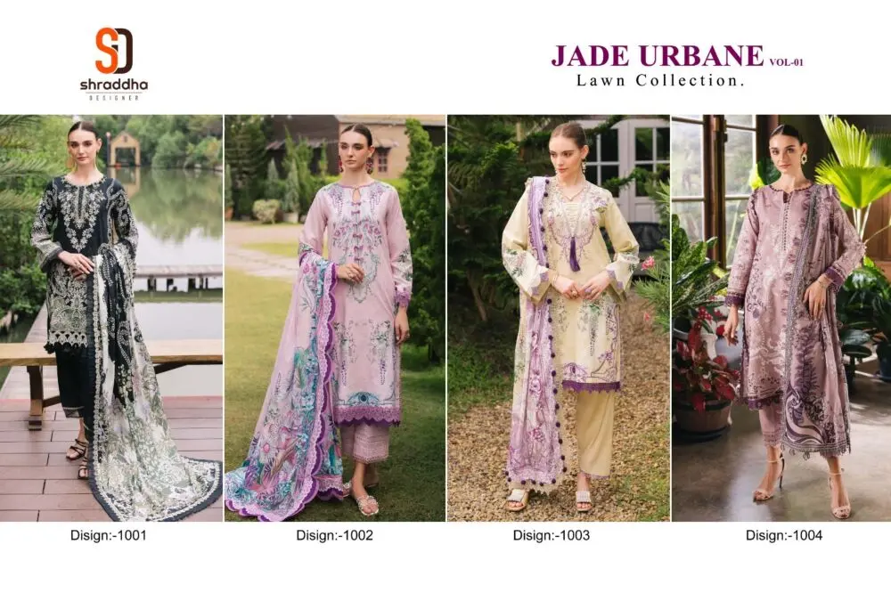 SHRADDHA DESIGNER JADE URBANE vol 1 cotton dupatta with open images