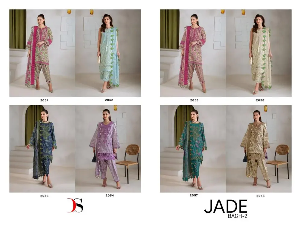 DEEPSY SUITS JADE BAAGH 2 COTTON DUPATTA