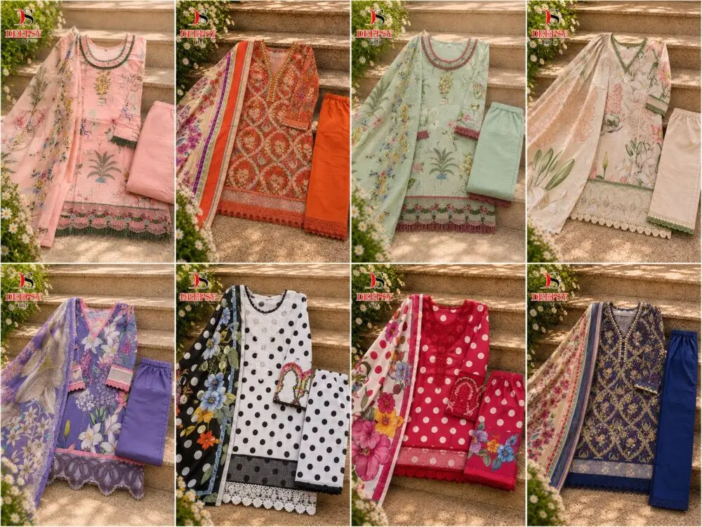 DEEPSY SUITS MARIA B MPRINT VOL 7 COTTON DUPATTA READYMADE