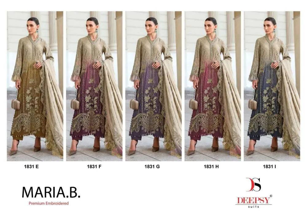DEEPSY SUITS Maria B Premium Embroidered 25 3 CHIFFON DUPATTA