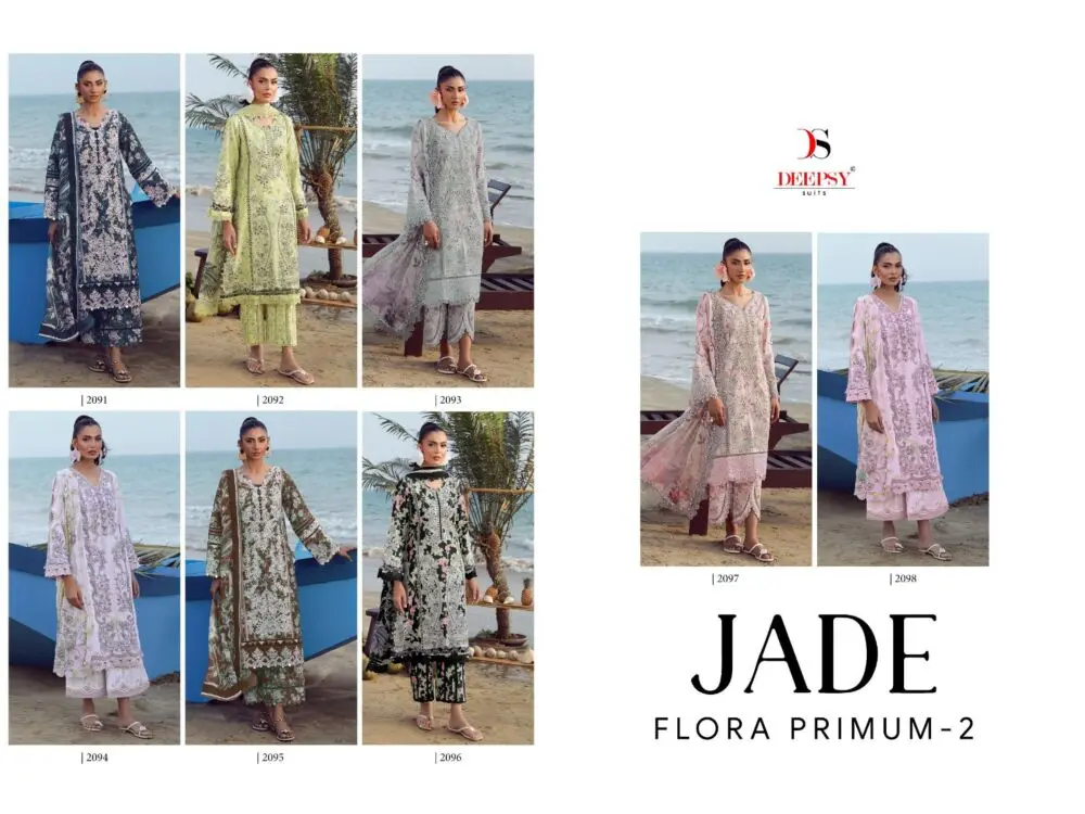 DEEPSY SUITS JADE FLORA PREMIUM 2 COTTON DUPATTA