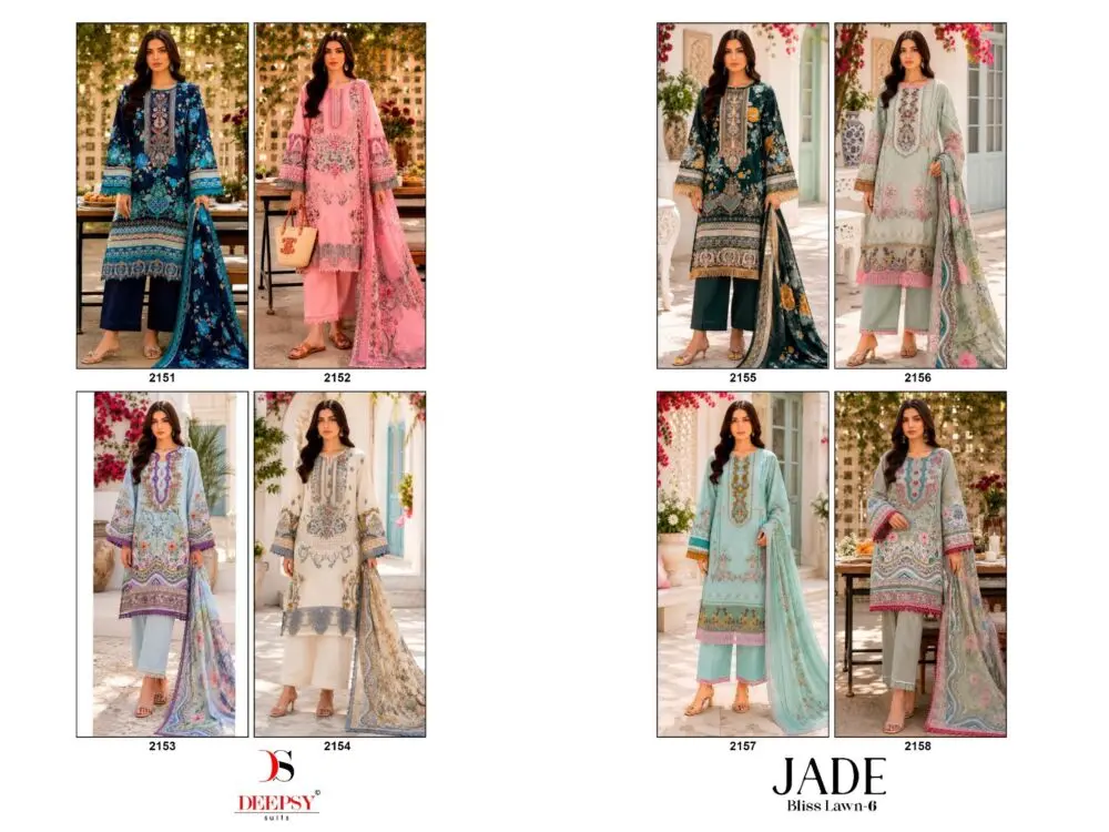 DEEPSY SUITS JADE BLISS LAWN VOL 6 CHIFFON DUPATTA