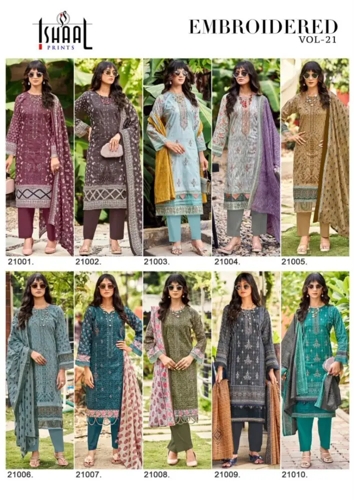 ISHAAL EMBROIDERED VOL 21
