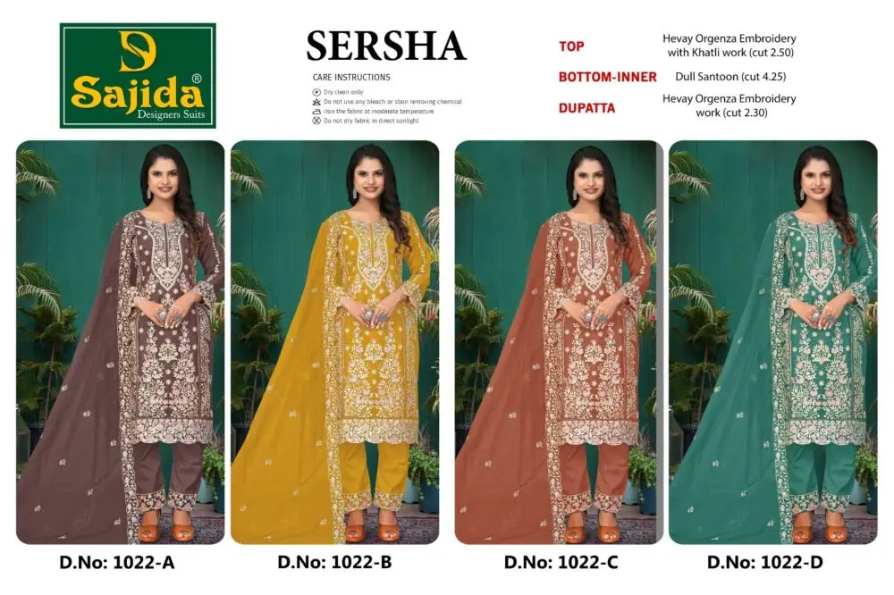 SAJIDA SERSHA DNO 1022 ABCD with open images