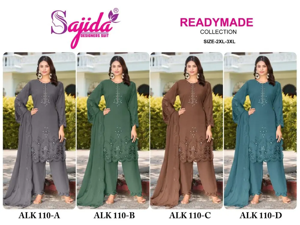 SAJIDA READYMADE COLLECTION ALK 110 A B C D