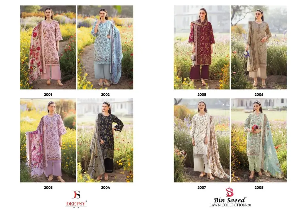 DEEPSY SUITS BIN SAEED LAWN COLLECTION VOL 20