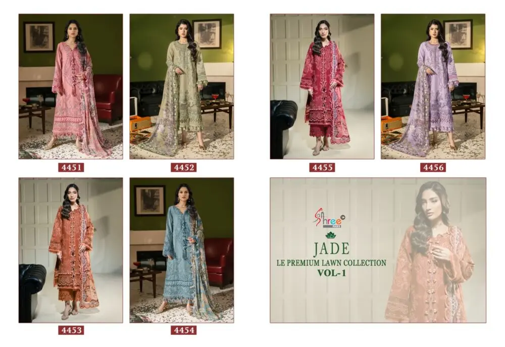 SHREE FABS JADE LE PREMIUM LAWN COLLECTION VOL 1 COTTON DUPATTA