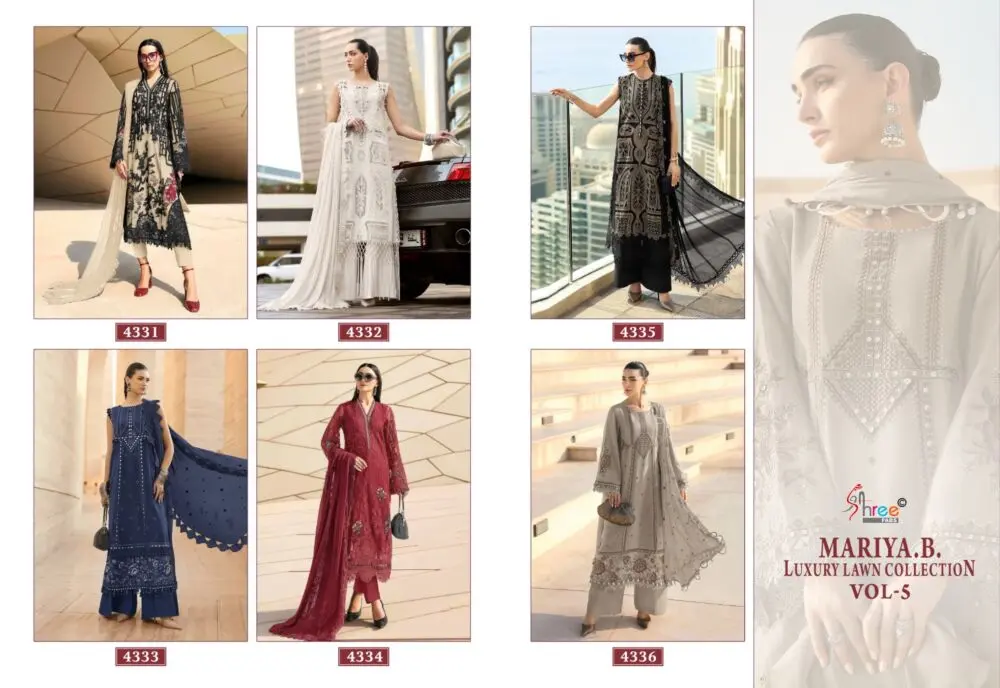 SHREE FABS MARIYA B LUXURY LAWN COLLECTION VOL 5 KOTA DORIYA