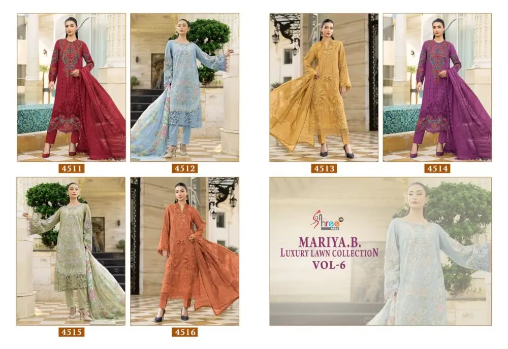 SHREE FABS MARIYA B LUXURY LAWN COLLECTION VOL 6 COTTON DUPATTA