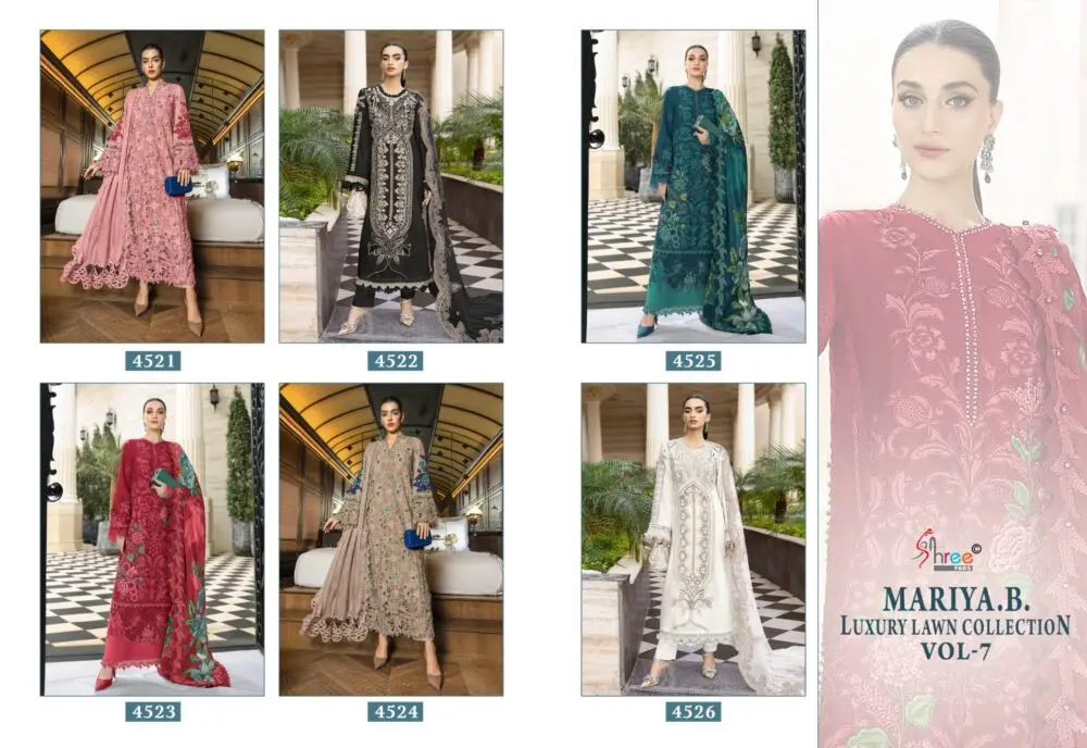 SHREE FABS MARIYA B LUXURY LAWN COLLECTION VOL 7 CHIFFON DUPATTA