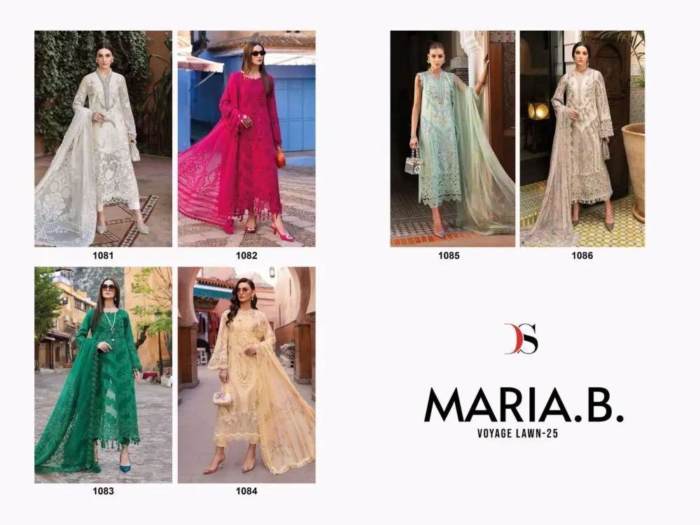 DEEPSY SUITS MARIA B VOYAGE LAWN 25 COTTON DUPATTA with open images