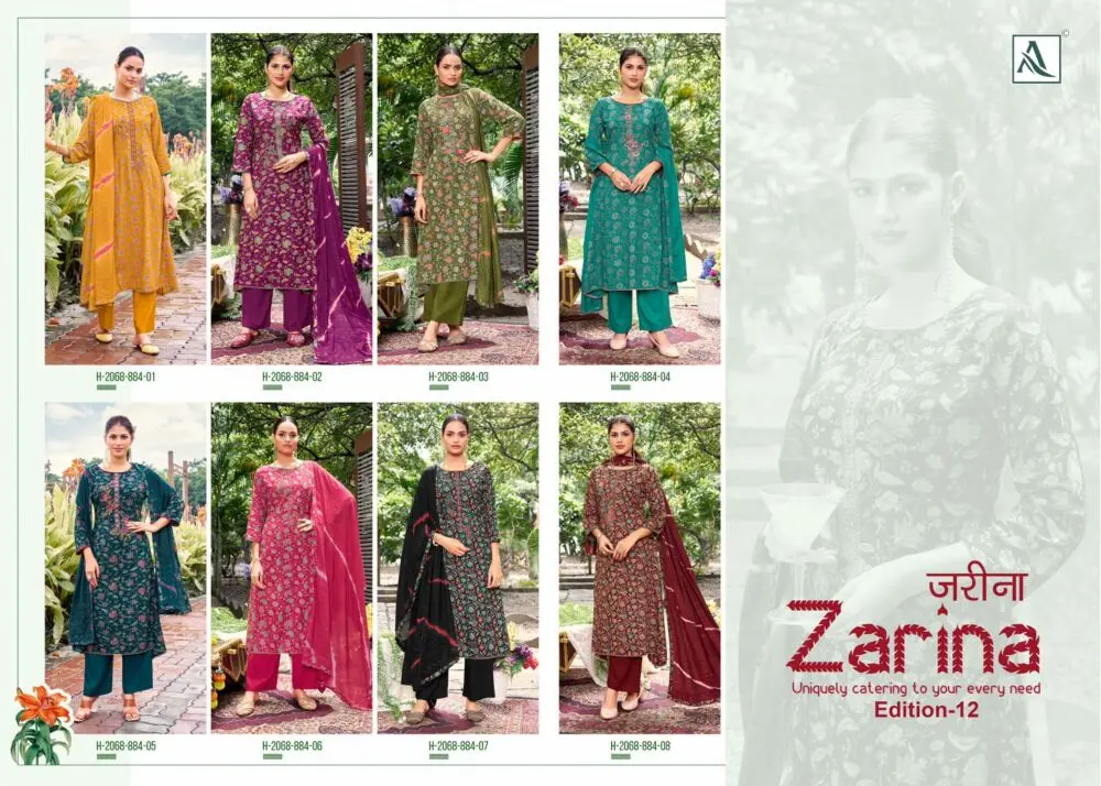 ALOK SUITS ZARINA VOL 12