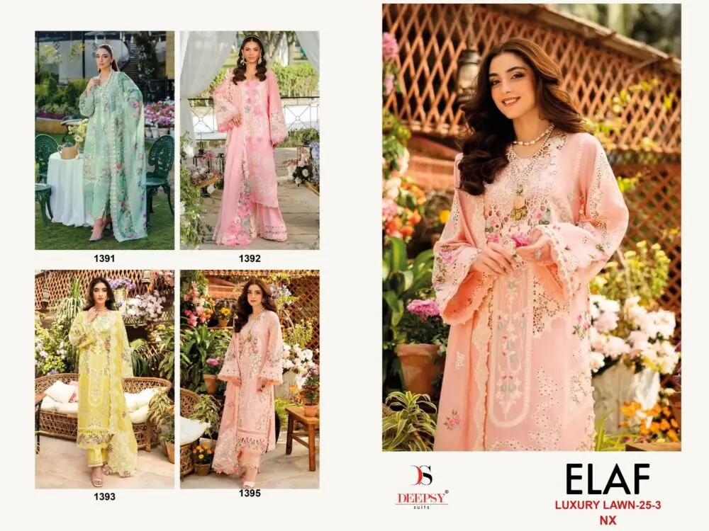 DEEPSY SUITS ELAF LUXURY LAWN 25 3 NX