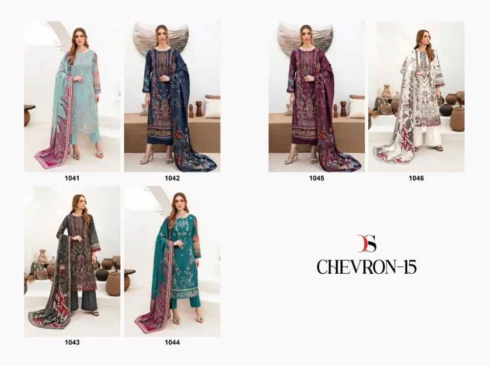 DEEPSY SUITS CHEVRON 15 COTTON DUPATTA