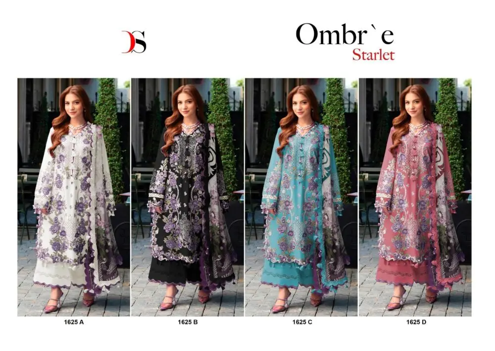 DEEPSY SUITS OMBRE STARLET DNO 1625 COTTON DUPATTA