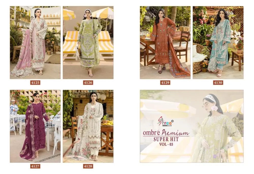 SHREE FABS OMBRE PREMIUM SUPER HIT VOL 3 COTTON DUPATTA