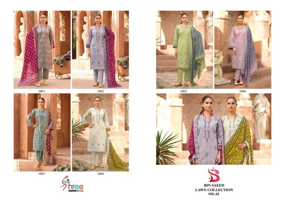 SHREE FABS BIN SAEED LAWN COLLECTION VOL 25