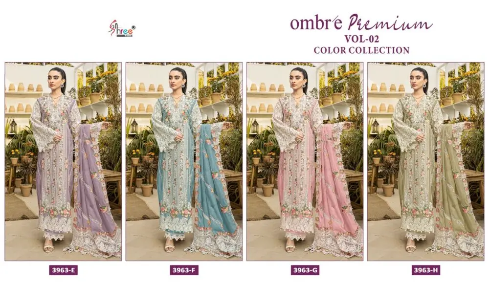 SHREE FABS OMBRE PREMIUM VOL 2 COLOR COLLECTION 3963