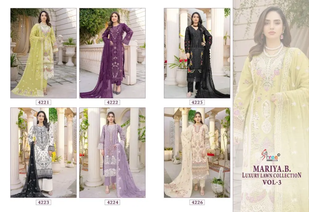 SHREE FABS MARIYA B LUXURY LAWN COLLECTION VOL 3 KOTA DORIYA DUPATTA