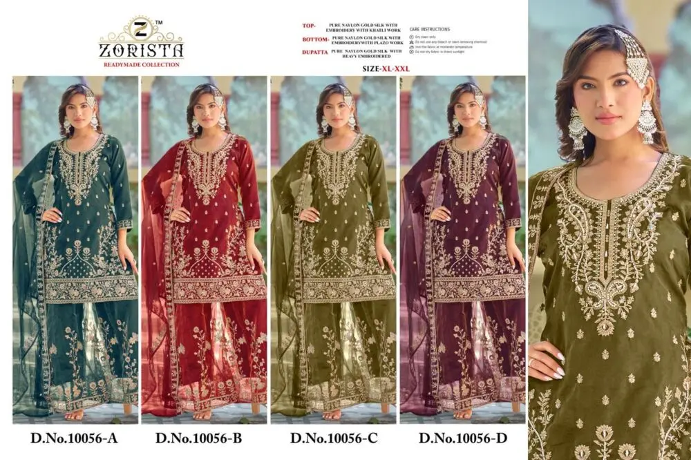 ZORISTA READYMADE COLLECTION D NO 10056 ABCD