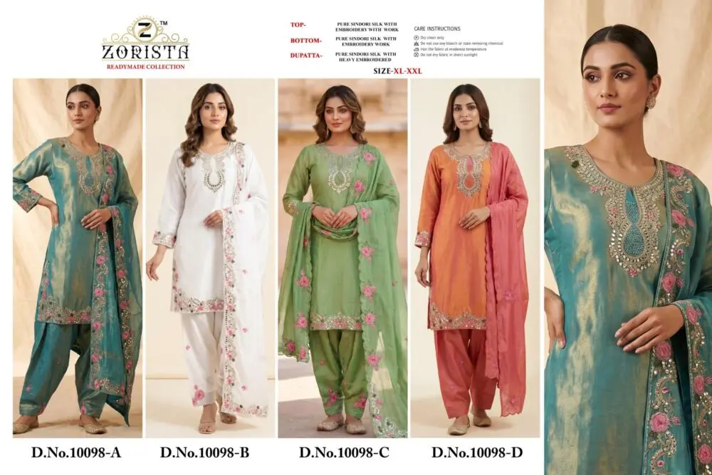 ZORISTA REDAYMADE COLLETION DNO 10098 ABCD