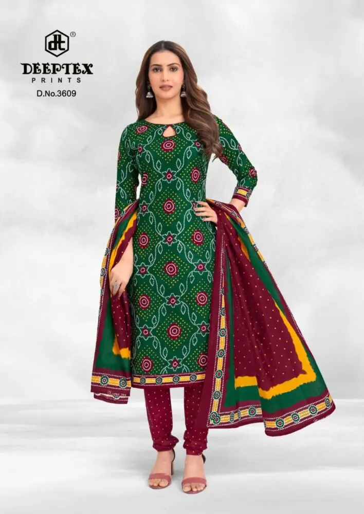 Deeptex Classic Chunaris vol 36 Bandhani | 2 meters Bottom