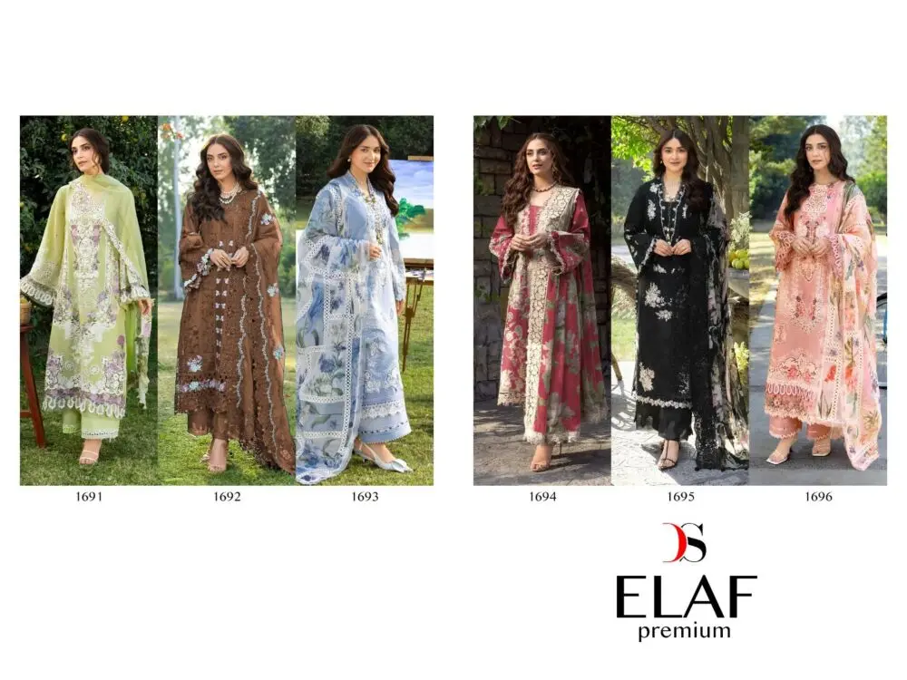 DEEPSY SUITS ELAF  Premium Luxury Lawn