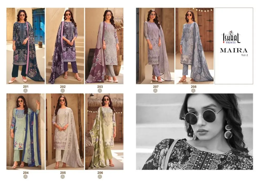 ISHAAL PRINTS Maira Embroidered collection