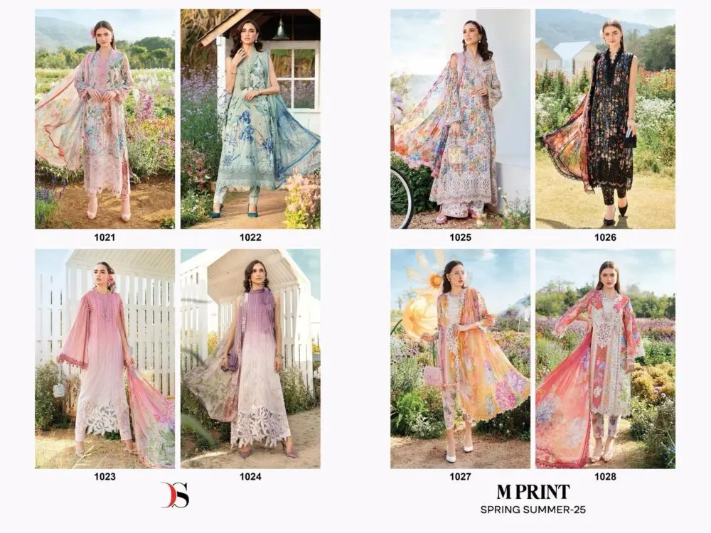 DEEPSY SUITS MPRINT SPRING SUMMER 25 cotton dupatta with open images