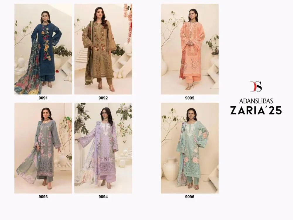 DEEPSY SUITS ADAN LIBAS ZARIA 25 chiffon dupatta with open images