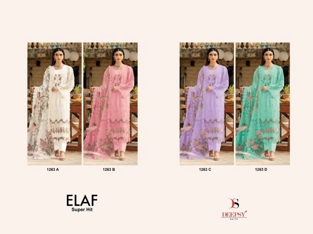 DEEPSY SUITS ELAF Luxury Super Hit Lawn  D 1263