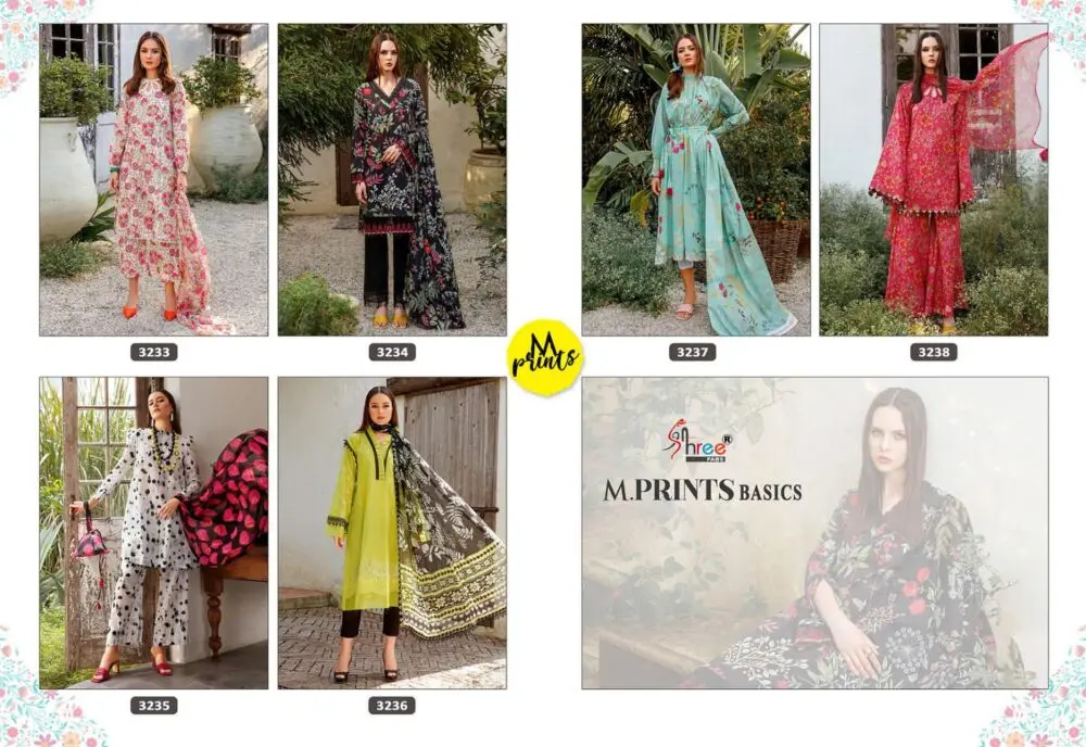 Shree fabs M PRINTS BASICS Chiffon Dupatta with open images