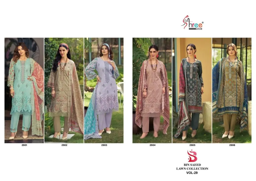 SHREE FABS BIN SAEED LAWN COLLECTION VOL 29