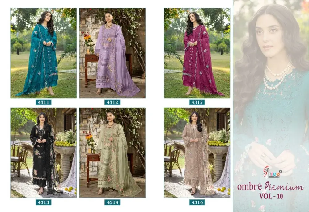 SHREE FABS OMBRE PREMIUM VOL 10 COTTON DUPATTA