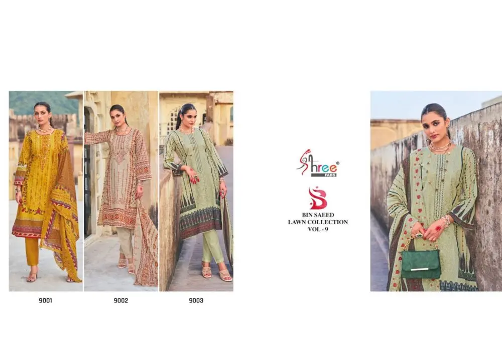 Shree fabs BIN SAEED LAWN COLLECTION vol 9