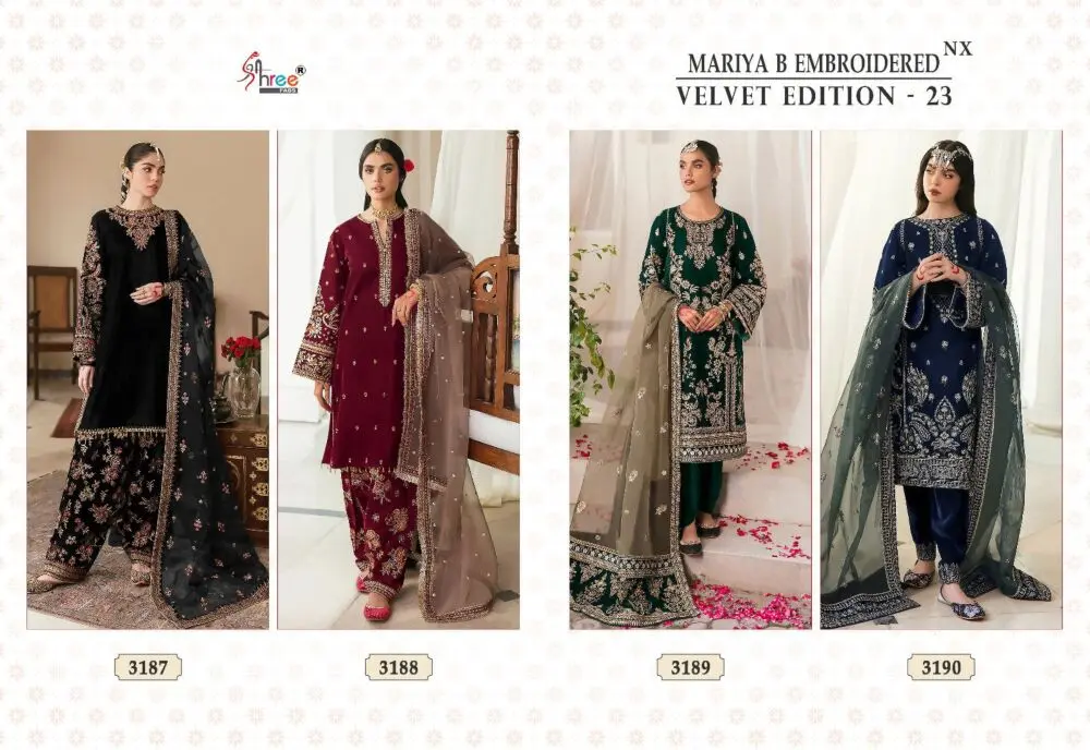 Shree fabs MARIA B VELVET EDITION 23 NX