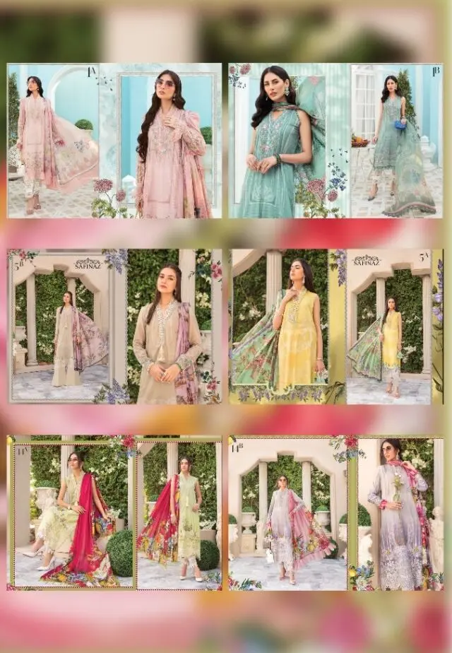 Safinaz Maria B M Print Vol 7 Cotton Dupatta