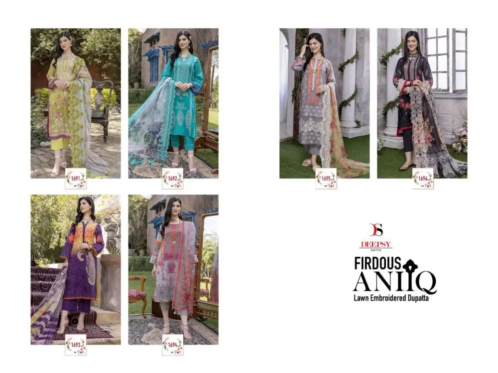 Deepsy Firdous Aniq Lawn 22 Chiffon Dupatta