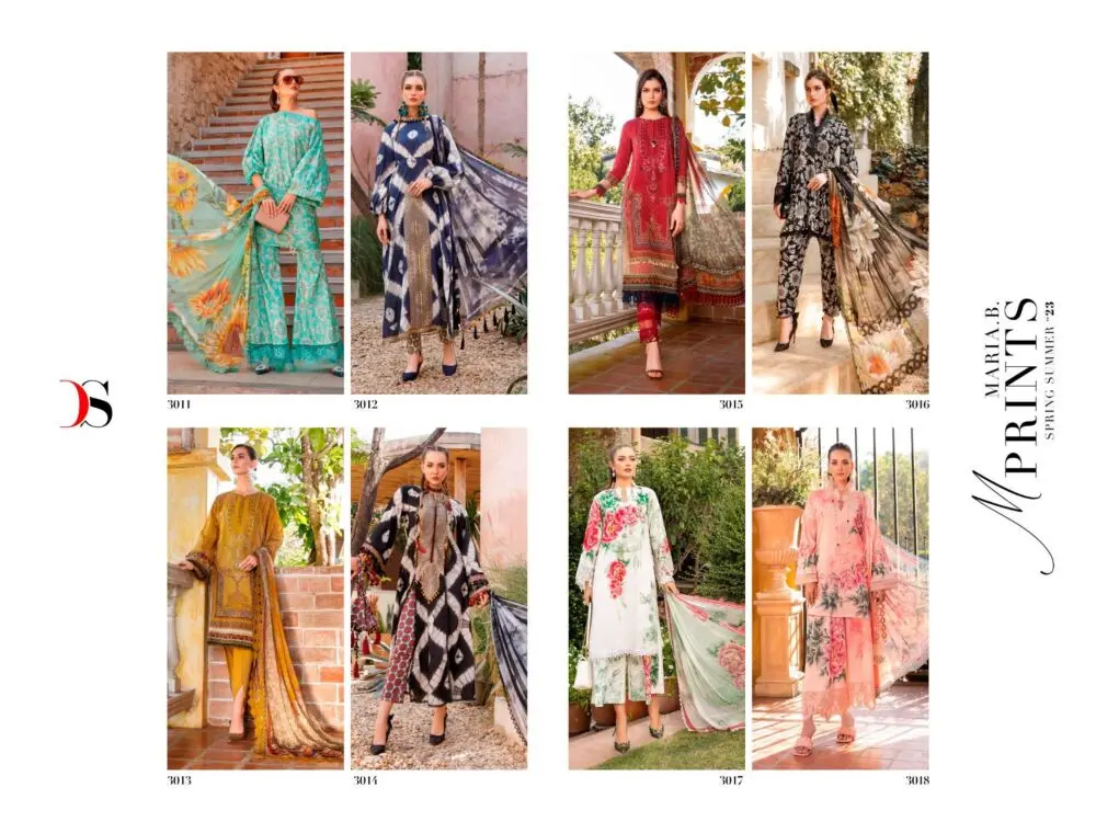 DEEPSY SUITS Mariab M print Spring Summer 23 Chiffon Dupatta