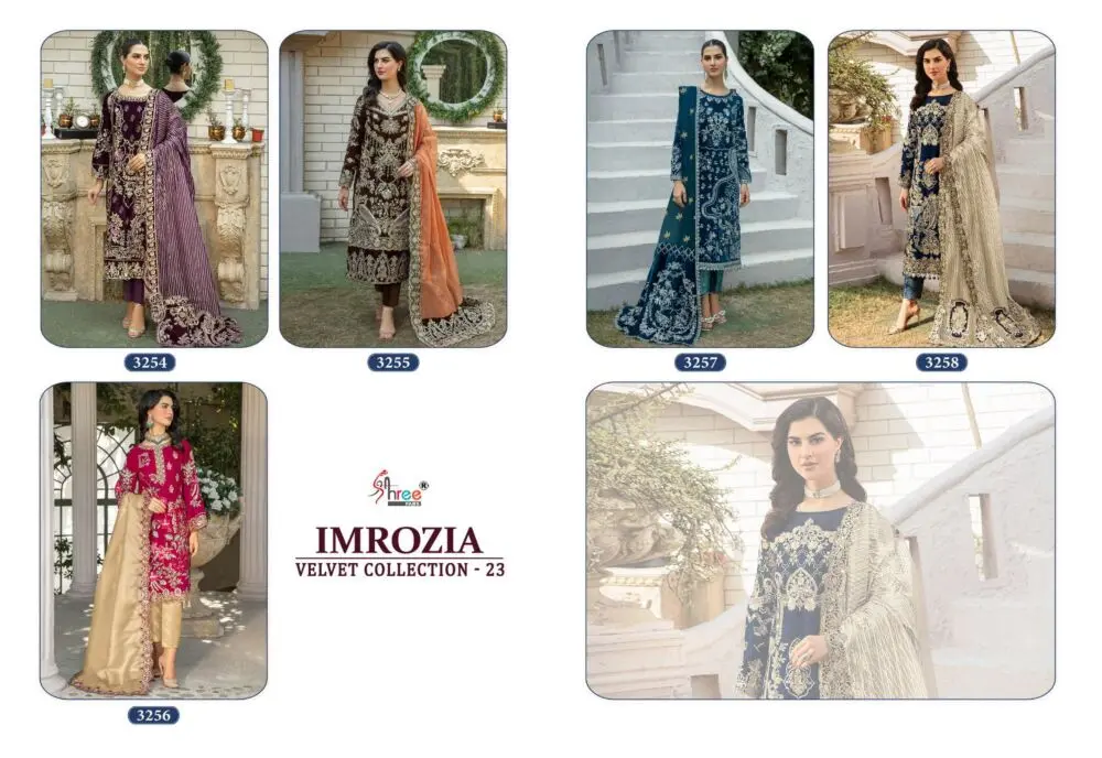 Shree fabs IMROZIA VELVET COLLECTION 23