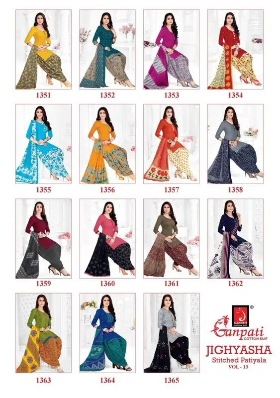 GANPATI JIGHYASHA PATIYALA VOL 13 Stitched