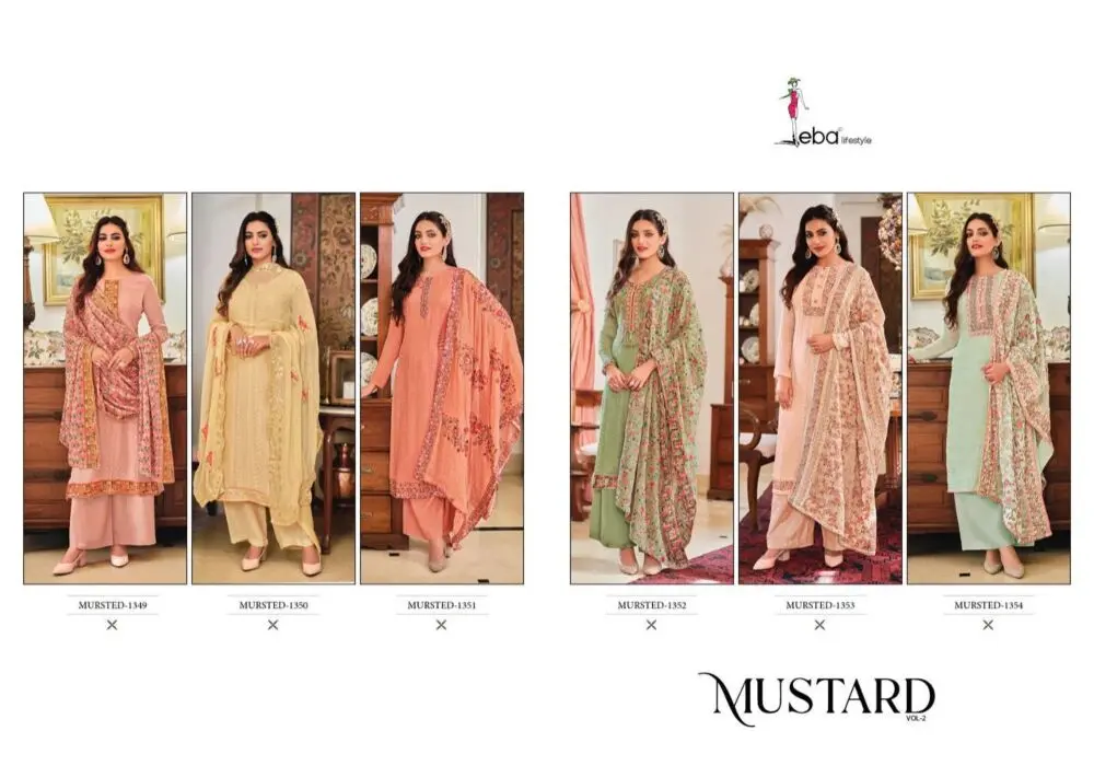 Eba Mustard Vol 2 Heavy Dupatta