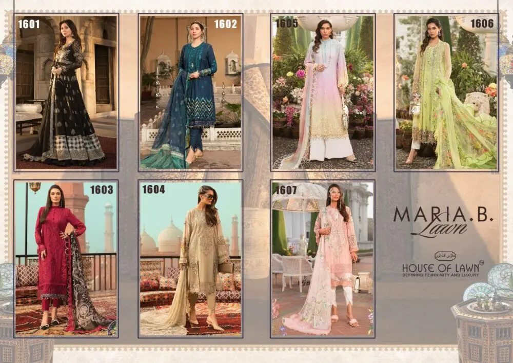House of Lawn Maria B Lawn Embroidery Collection Cotton Dupatta with Open Image