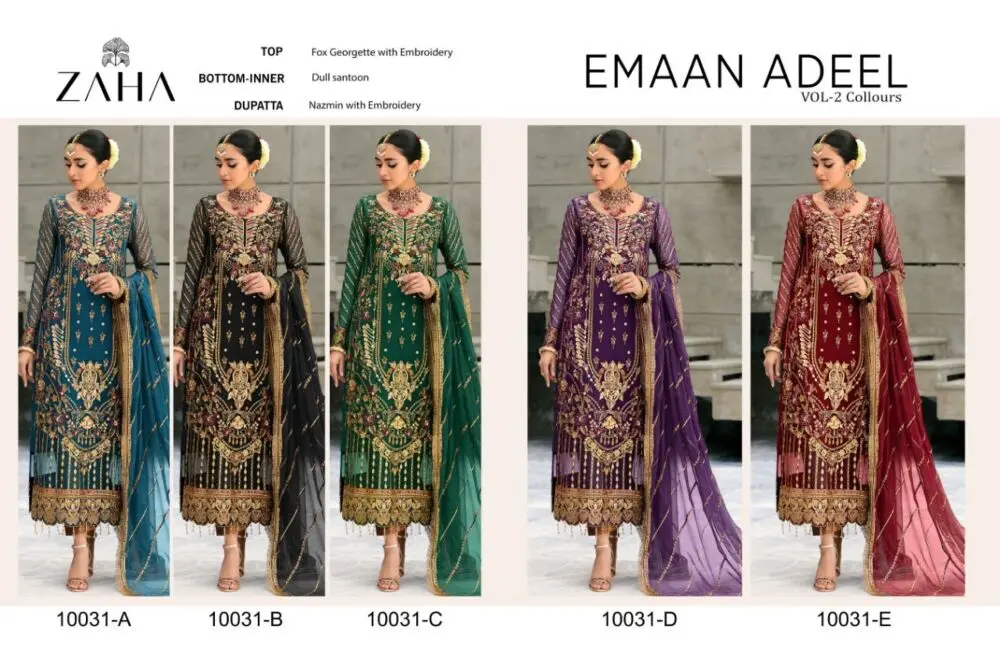 ZAHA EMAAN ADEEL vol 2 Colors