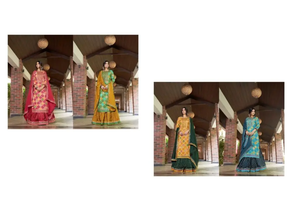 Rangoon BANDHAN Vol 2 Readymade RAYON BANDHEJ KHATLI MIRROR WORK