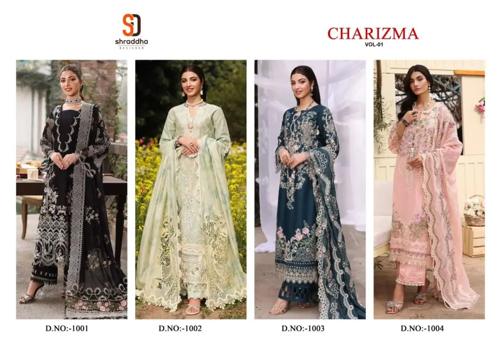 SHARADDHA DESIGNER Charizma VOL 1 with open images