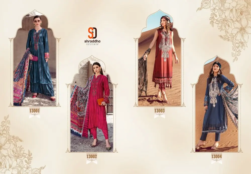 SHARADDHA DESIGNER M PRINT VOL 13 Cotton Dupatta with open images