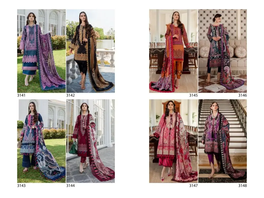DEEPSY SUITS Firdous Urbane 23 vol 2 Chiffon Dupatta with open images