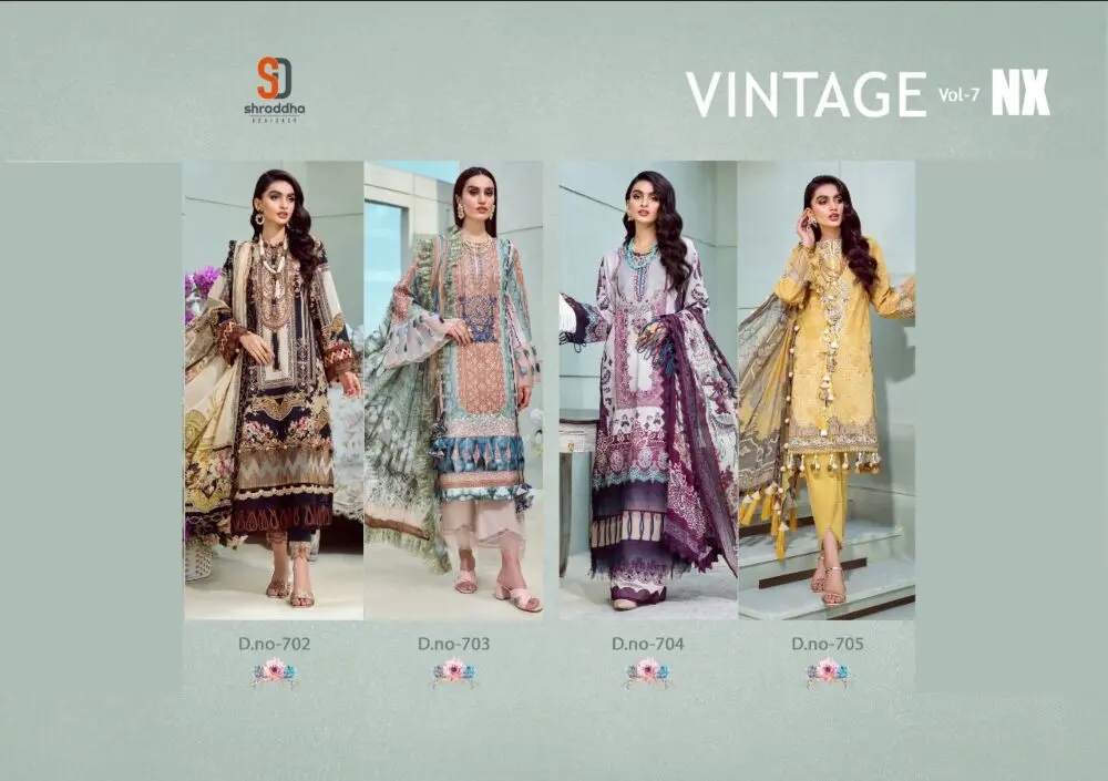 Shraddha Vintage Vol 7 NX Chiffon Dupatta